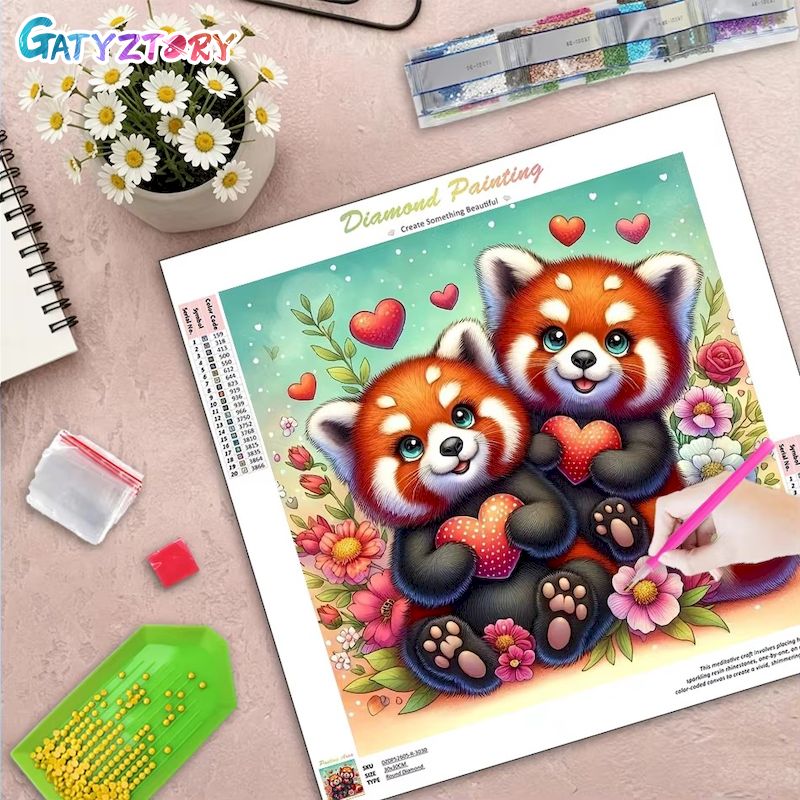 Resin Art Ideas With Pictures - GATYZTORY Cartoon 5d Diamond Painting Kits