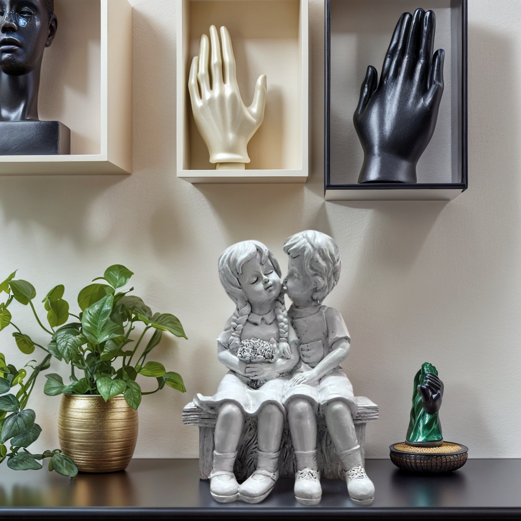 Resin Art Aesthetic - Cute Little Boy And Girl Resin