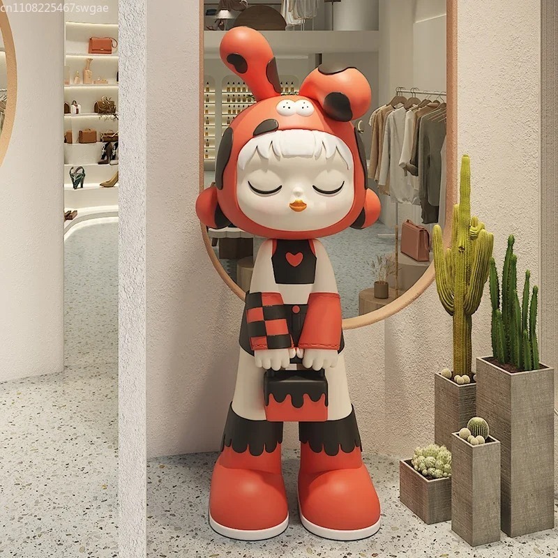 Art Cartoon Girl Statue Indoor - Resin Art And Decor review and price