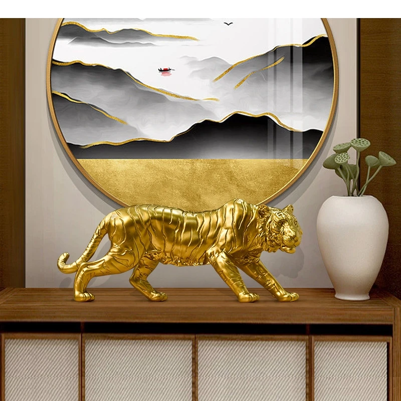 Golden Tiger Model Nordic Home - Resin Art Aesthetic review and price