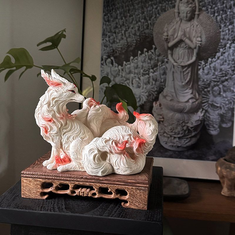 Nine-Tailed Fox Ornaments Fox  - Resin Art Anniversary Gift review and price