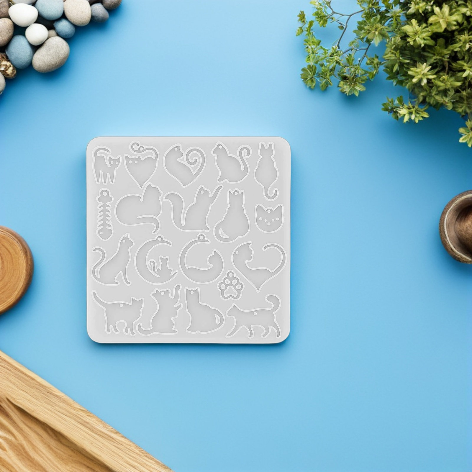 3D Cat Silicone Mould for Resi - Resin Art Earrings Kit review and price