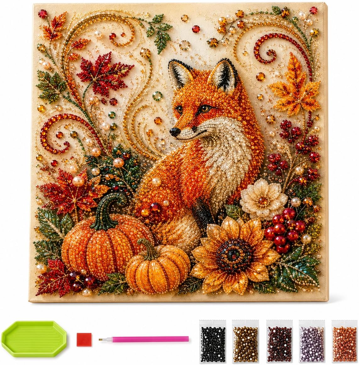 Autumn Diamond Pearl Painting  - Resin Art Flower review and price