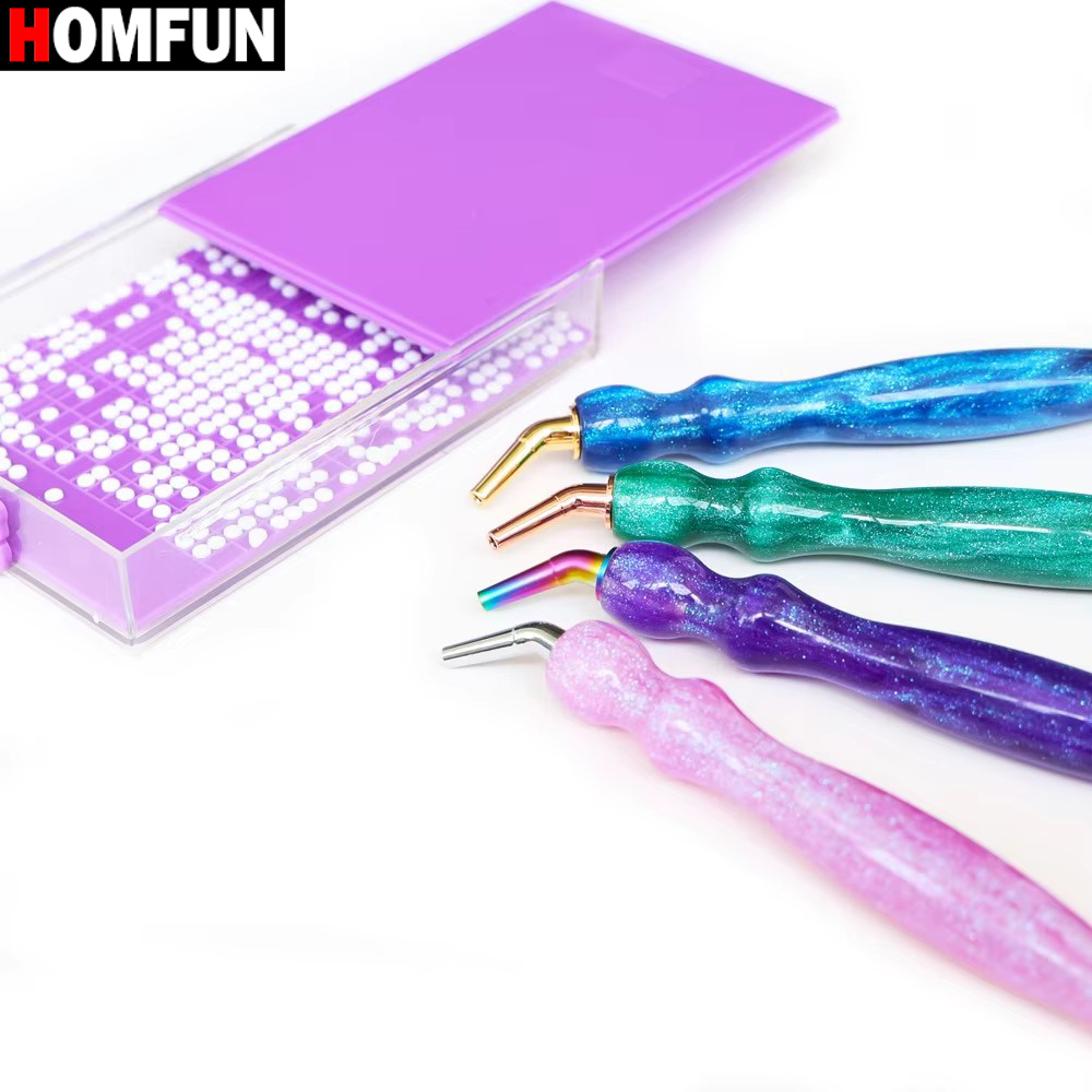 HOMFUN 5D Diamond Painting Pen - Resin Art Tool Kit review and price