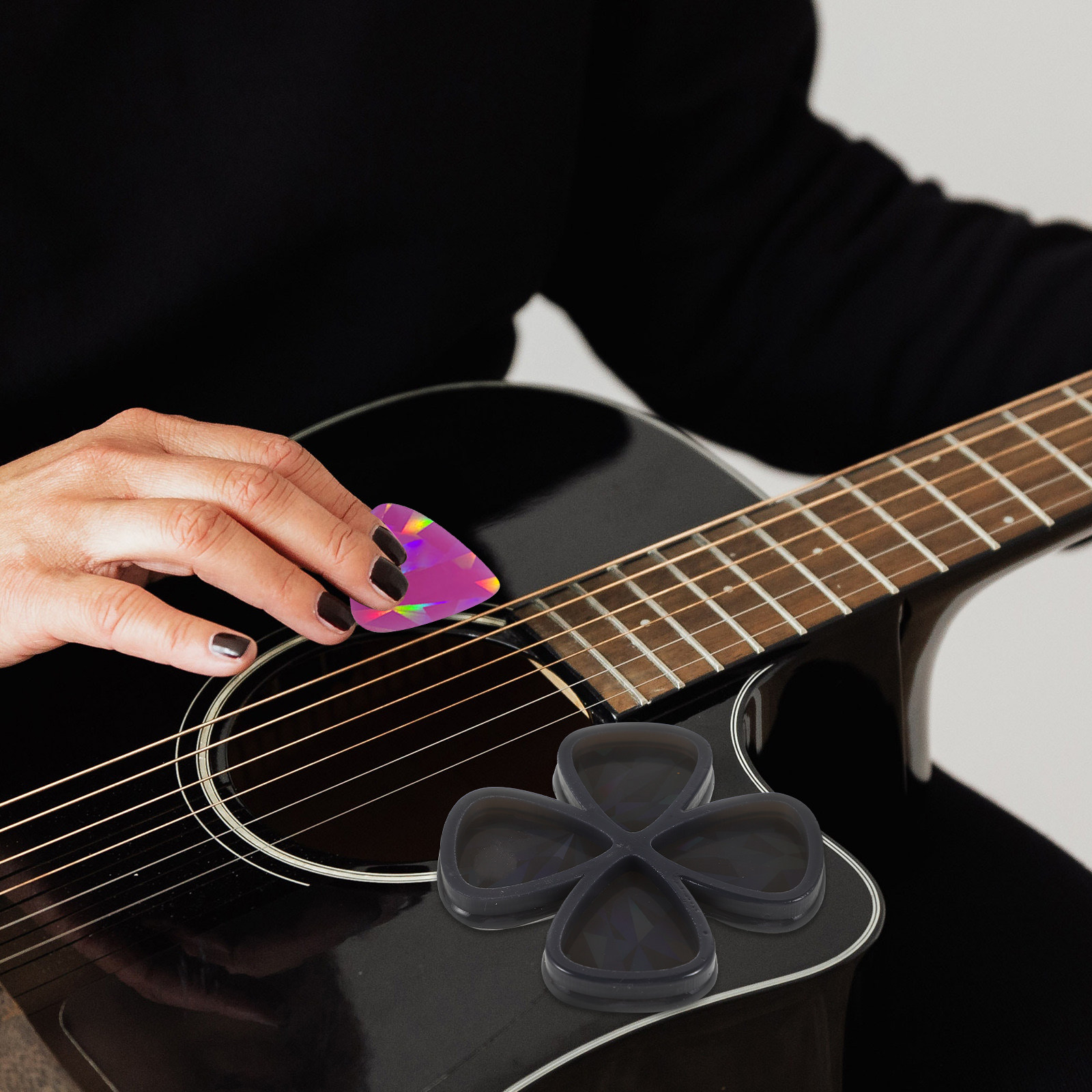 DIY Holographic Guitar Pick Si - Resin Art A Keychain review and price