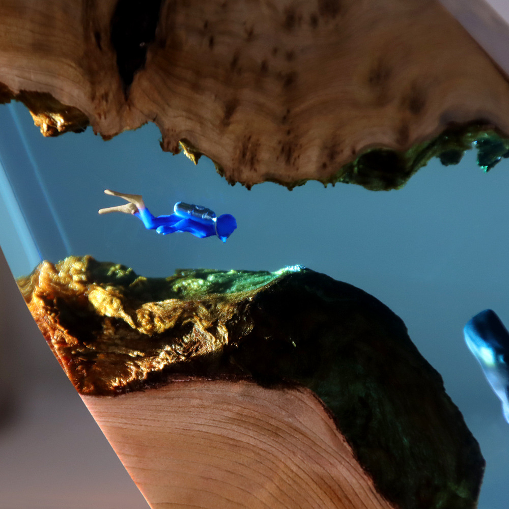 New Underwater Cave Whale Dive - Resin Art Anniversary Gift review and price