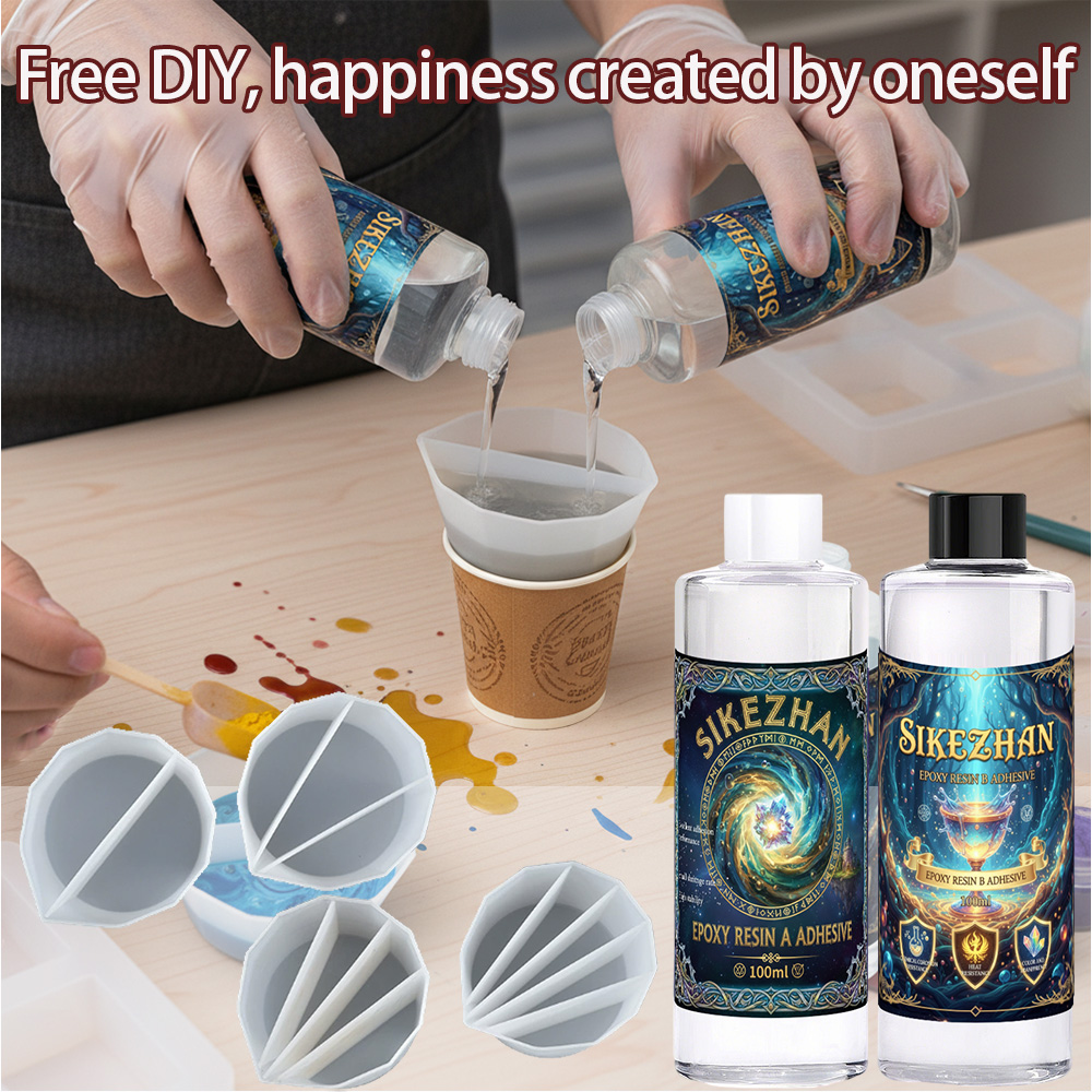 Epoxy Resin Kit with 4 Silicon - Resin Art Tool Kit review and price