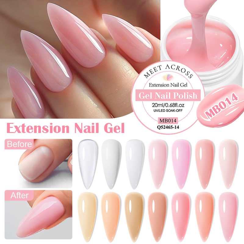 MEET ACROSS 20ml Extension Gel - Uv Resin Clear Hard review and price