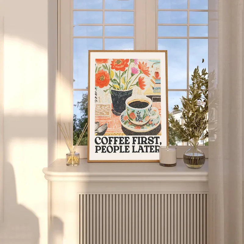 Coffee Flower Retro Wall Art P - Resin Art Gallery review and price