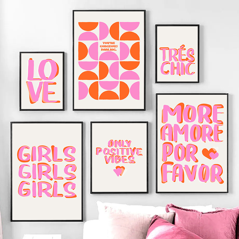 Nordic Only Positive Vibes Gir - Resin Art Quote review and price