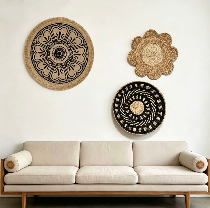 Boho Straw Wall Decor Grass We - Resin Art Aesthetic review and price
