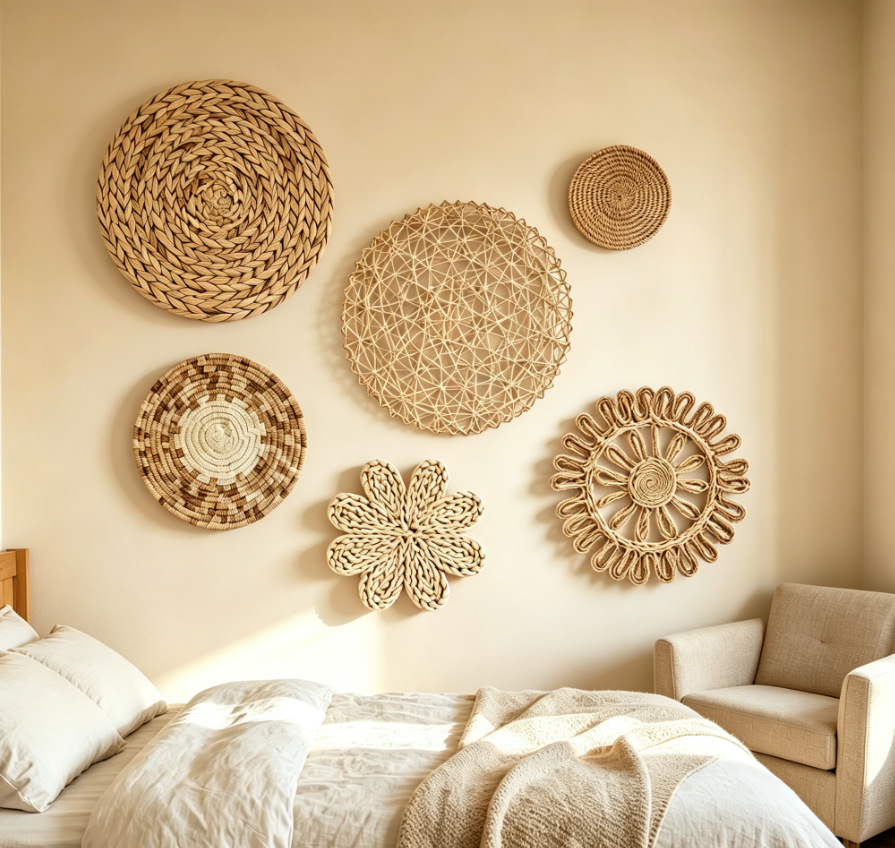 Boho Straw Wall Decor Grass We - Resin Art Aesthetic review and price