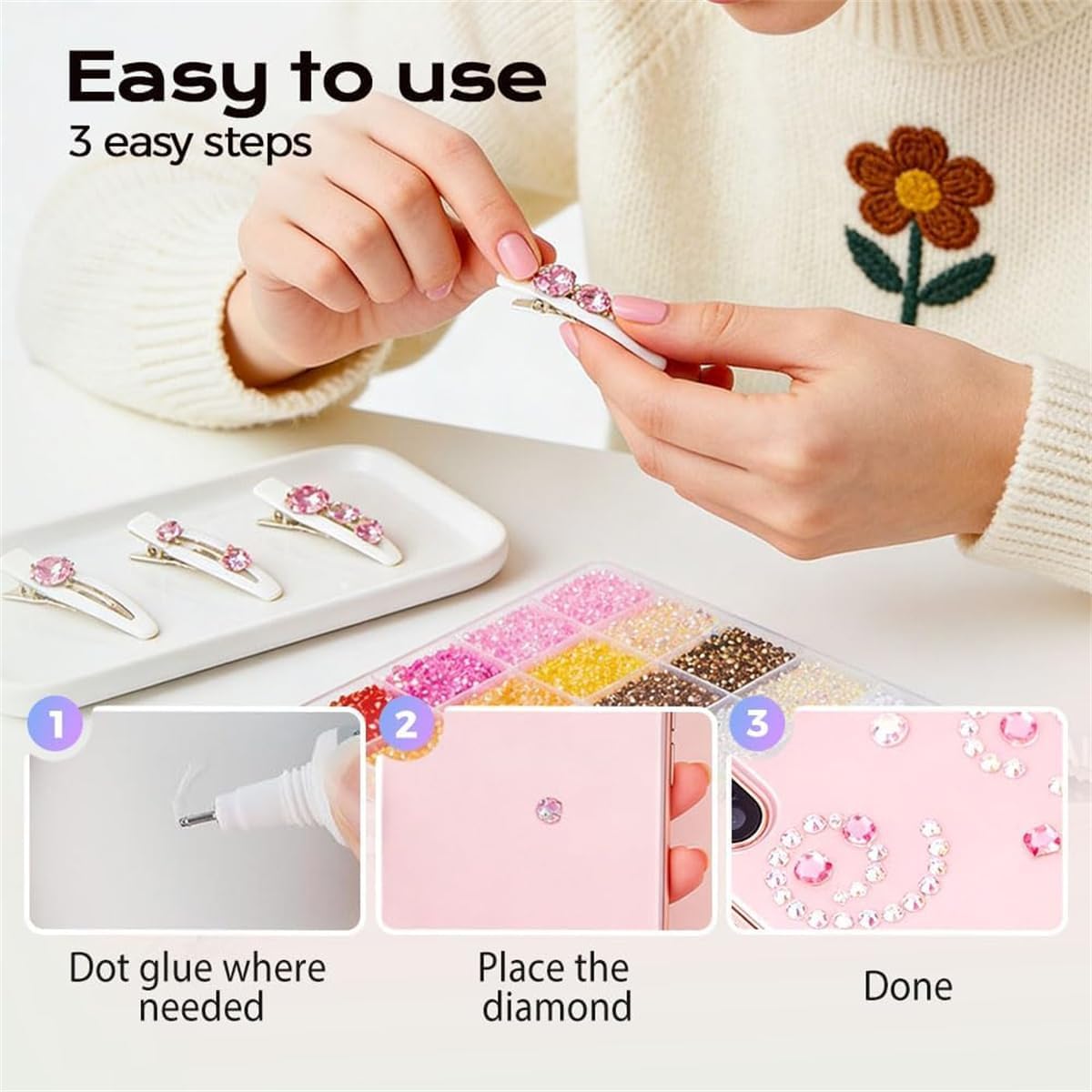 Colorful DIY Resin Rhinestone  - Resin Art Tool Kit review and price